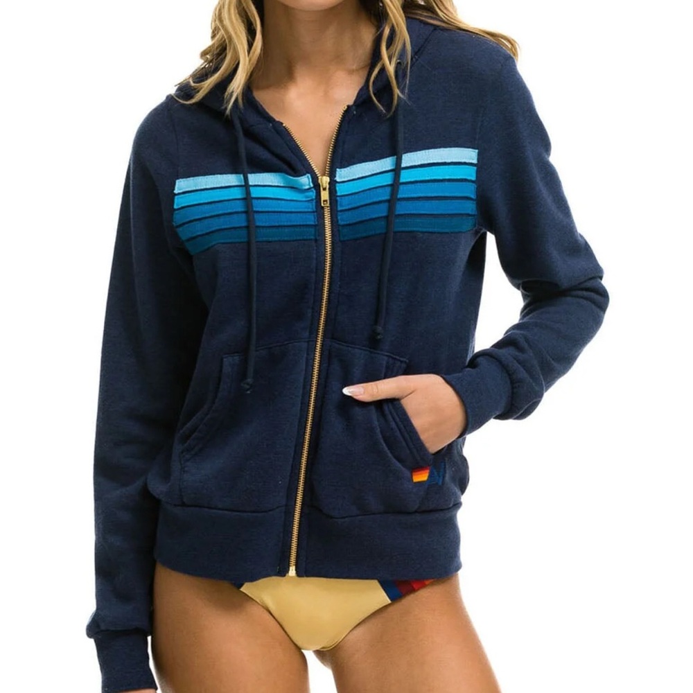 5 stripe aviator nation hoodie
